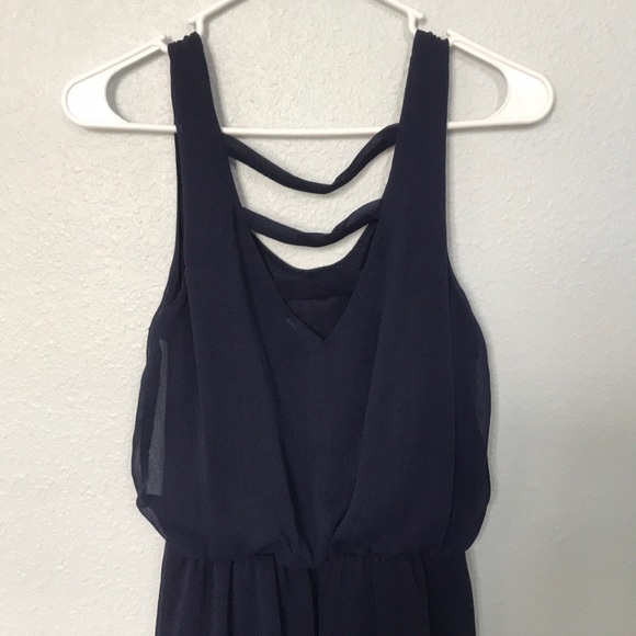 Cinched waist chiffon dress - Picture 2 of 2